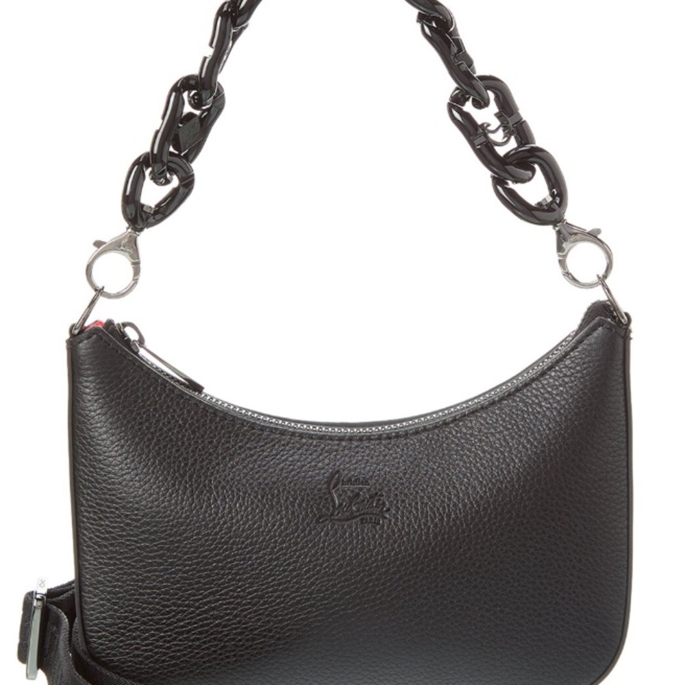 Christian Louboutin Black Leather Shoulder Bag